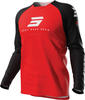 Shot Draw Escape Kids Motocross Jersey,  black-red,  Size 4 - 5