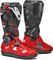 Sidi Crossfire 3 SRS Motocross Boots,  black-red,  Size 47 for Men