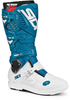 Sidi Crossfire 3 SRS Motocross Boots,  white-green-blue,  Size 47 for Men