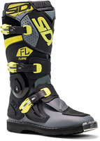 Sidi Flame Kids Motocross Boots,  black-grey-yellow,  Size 39