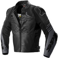 Spidi Bolide Motorcycle Leather Jacket,  black,  Size 48,  black,  Size 48