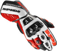Spidi Carbo Track Evo Motorcycle Gloves,  black-red,  Size XL for Men