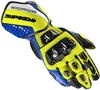 Spidi Carbo Track Evo Motorcycle Gloves,  blue-yellow,  Size L
