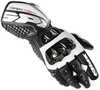 Spidi Carbo Track Gloves,  black-white,  Size 2XL,  black-white,  Size 2XL