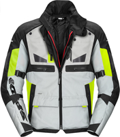 Spidi Crossmaster Motorcycle Textile Jacket,  white-yellow,  Size 5XL,  white-yellow,  Size 5XL