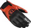 Spidi CTS-1 K3 Motorcycle Gloves,  black-orange,  Size S,  black-orange,  Size S