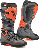TCX Comp Evo 2 Michelin Motocross Boots,  grey-orange,  Size 40,  grey-orange,  Size 40