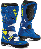 TCX Comp Evo 2 Michelin Motocross Boots,  white-blue,  Size 39,  white-blue,  Size 39