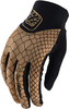 Troy Lee Designs Ace 2.0 Snake Ladies Bicycle Gloves,  gold,  Size S for Women,  gold,  Size S for Women