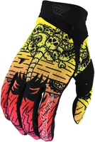 Troy Lee Designs Air Boneyard Motocross Gloves,  pink-green-blue-yellow,  Size M,  pink-green-blue-yellow,  Size M