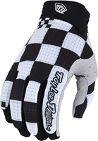 Troy Lee Designs Air Chex Youth Motocross Gloves,  black-white,  Size L,  black-white,  Size L