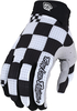 Troy Lee Designs Air Chex Youth Motocross Gloves,  black-white,  Size M,  black-white,  Size M