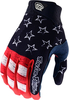 Troy Lee Designs Air Citizen Youth Motocross Gloves,  red-blue,  Size M,  red-blue,  Size M