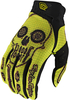 Troy Lee Designs Air Gear Head Motocross Gloves,  black-yellow,  Size S,  black-yellow,  Size S