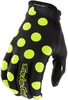 Troy Lee Designs Air Polka Youth Gloves,  black-yellow,  Size XL,  black-yellow,  Size XL