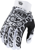 Troy Lee Designs Air Skull Demon Youth Motocross Gloves,  black-white,  Size M,  black-white,  Size M