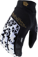 Troy Lee Designs Air Wedge Motocross Gloves,  black-white,  Size M,  black-white,  Size M