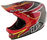 Troy Lee Designs D2 Pulse Bicycle Helmet,  red,  Size XS S,  red,  Size XS S
