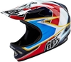 Troy Lee Designs D2 Sonar Downhill Helmet,  white-red,  Size XL 2XL,  white-red,  Size XL 2XL