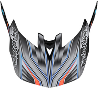 Troy Lee Designs D4 Low Rider Helmet Peak,  silver,  silver,  Size One Size