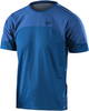 Troy Lee Designs Drift Solid Shortsleeve Bicycle Jersey,  blue,  Size S,  blue,  Size S