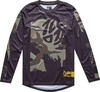 Troy Lee Designs Flowline Confined Kids Bicycle Jersey,  black-green,  Size S