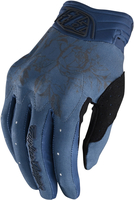 Troy Lee Designs Gambit Floral Ladies Bicycle Gloves,  blue,  Size S for Women,  blue,  Size S for Women