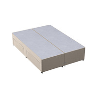 Basic Divan Base - Single - Beige - 2 Drawers