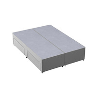 Basic Divan Base - Superking - Silver - 2 Drawers