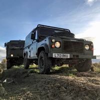 Army Land Rover Driving Northumberland