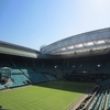 Play on Centre Court at Wimbledon