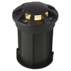 1 Light 8 Way Outdoor Driveway or Deck Recessed Uplighter - Black