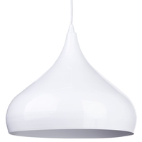 1 Light Gourd Drop Shaped Ceiling Pendant - White