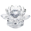 1 Light LED Lotus Style Crystal Table Lamp - Chrome