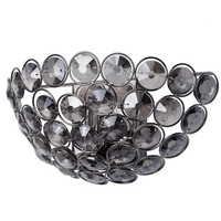 1 Light Merle Wall Light - Smoke