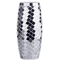 1 Light Mosaic Table Lamp - Silver