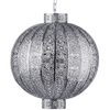 1 Light Ornate Moroccan Style Ceiling Pendant - Chrome
