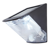 1 Light Outdoor Solar Powered Wall Light PIR Sensor - Black