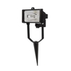 1 Light Outdoor Spike Security Flood Light - Black