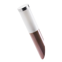 1 Light Outdoor Wall Light - Wood Effect Vinyl & Stainless Steel