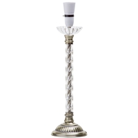 1 Light Twist Table Lamp Base - Antique Brass