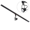 1 metre Track Light Kit with 1 Greenwich Heads and Halogen Bulbs - Black