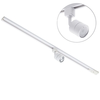 1 metre Track Light Kit with 1 Soho Heads and LED Bulbs - White