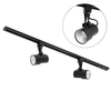 1 metre Track Light Kit with 2 Holborn Heads and Integrated LED - Black