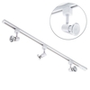 1 metre Track Light Kit with 3 Harlem Heads and LED Bulbs - White