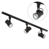 1 metre Track Light Kit with 3 Holborn Heads and Integrated LED - Black