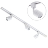 1 metre Track Light Kit with 3 Soho Heads and LED Bulbs - White