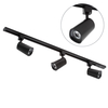 1 metre Track Light Kit with 3 Strand Heads and Integrated LED - Black