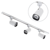 1 metre Track Light Kit with 3 Strand Heads and Integrated LED - White