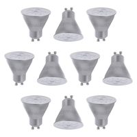 10 Pack of 4.1 Watt LED GU10 Light Bulbs - Warm White